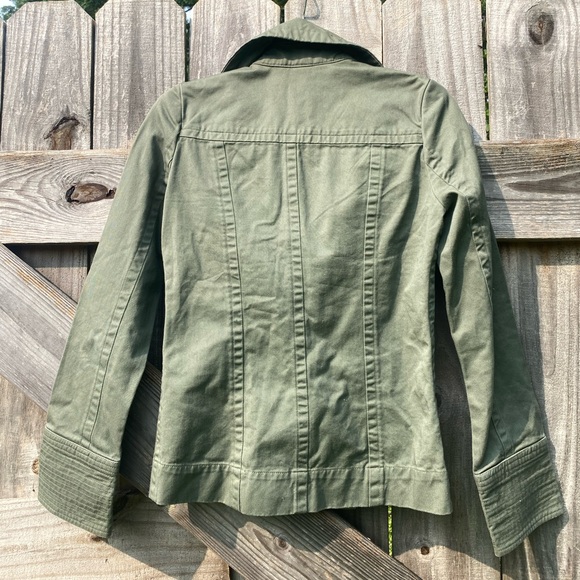 dELiA*s Vintage Army Green Utility Jacket with Tailored Waist Size XS - Picture 5 of 8